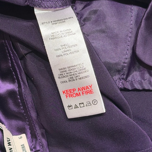 Jason Wu Deep Purple Satin Trousers - Picture 7 of 7